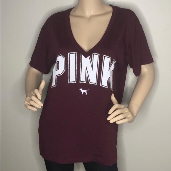 PINK Victoria Secret logo tunic tee top - Picture 1 of 9